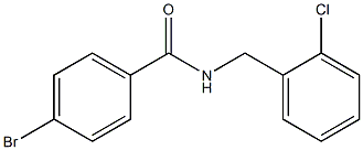 4-bromo-N-[(2-chlorophenyl)methyl]benzamide Struktur