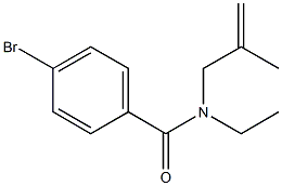 4-bromo-N-ethyl-N-(2-methylprop-2-enyl)benzamide Struktur