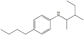 4-butyl-N-(3-methylpentan-2-yl)aniline Struktur