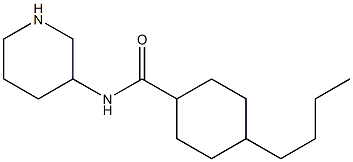 4-butyl-N-(piperidin-3-yl)cyclohexane-1-carboxamide Struktur