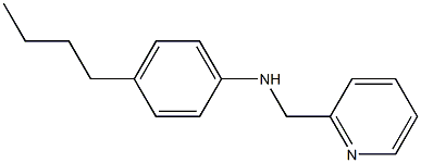 4-butyl-N-(pyridin-2-ylmethyl)aniline Struktur