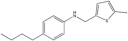 4-butyl-N-[(5-methylthiophen-2-yl)methyl]aniline Struktur