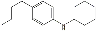 4-butyl-N-cyclohexylaniline Struktur