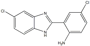 4-chloro-2-(5-chloro-1H-1,3-benzodiazol-2-yl)aniline Struktur