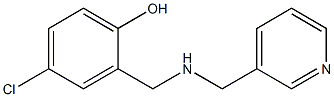 4-chloro-2-{[(pyridin-3-ylmethyl)amino]methyl}phenol Struktur