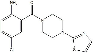 4-chloro-2-{[4-(1,3-thiazol-2-yl)piperazin-1-yl]carbonyl}aniline Struktur