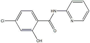 4-chloro-2-hydroxy-N-(pyridin-2-yl)benzamide Struktur