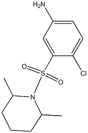 4-chloro-3-[(2,6-dimethylpiperidine-1-)sulfonyl]aniline Struktur