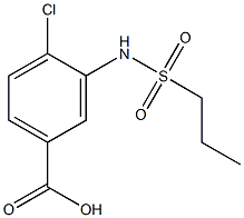 4-chloro-3-[(propylsulfonyl)amino]benzoic acid Struktur