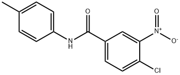 4-chloro-N-(4-methylphenyl)-3-nitrobenzamide Struktur