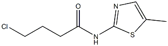 4-chloro-N-(5-methyl-1,3-thiazol-2-yl)butanamide Struktur