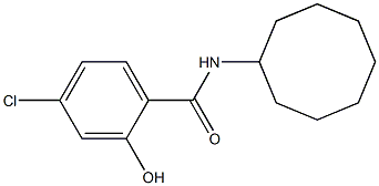 4-chloro-N-cyclooctyl-2-hydroxybenzamide Struktur