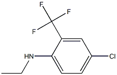 4-chloro-N-ethyl-2-(trifluoromethyl)aniline Struktur