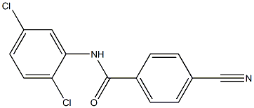 4-cyano-N-(2,5-dichlorophenyl)benzamide Struktur