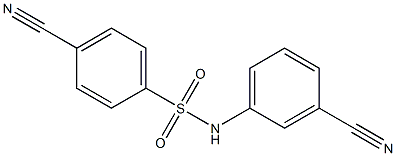 4-cyano-N-(3-cyanophenyl)benzenesulfonamide Struktur