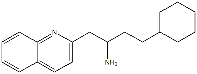 4-cyclohexyl-1-(quinolin-2-yl)butan-2-amine Struktur