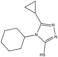 4-cyclohexyl-5-cyclopropyl-4H-1,2,4-triazole-3-thiol Struktur