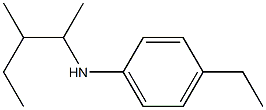 4-ethyl-N-(3-methylpentan-2-yl)aniline Struktur