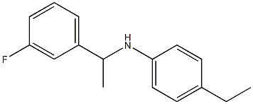 4-ethyl-N-[1-(3-fluorophenyl)ethyl]aniline Struktur