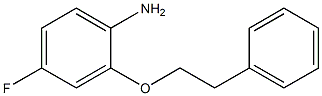 4-fluoro-2-(2-phenylethoxy)aniline Struktur