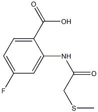 4-fluoro-2-[2-(methylsulfanyl)acetamido]benzoic acid Struktur