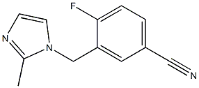 4-fluoro-3-[(2-methyl-1H-imidazol-1-yl)methyl]benzonitrile Struktur