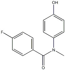 4-fluoro-N-(4-hydroxyphenyl)-N-methylbenzamide Struktur