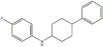 4-fluoro-N-(4-phenylcyclohexyl)aniline Struktur