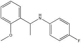 4-fluoro-N-[1-(2-methoxyphenyl)ethyl]aniline Struktur