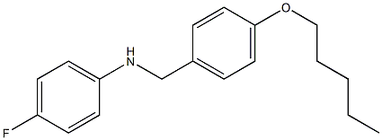 4-fluoro-N-{[4-(pentyloxy)phenyl]methyl}aniline Struktur