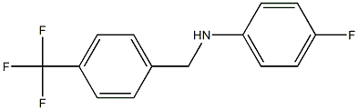 4-fluoro-N-{[4-(trifluoromethyl)phenyl]methyl}aniline Struktur