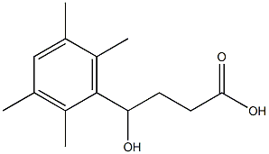 4-hydroxy-4-(2,3,5,6-tetramethylphenyl)butanoic acid Struktur