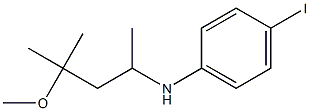 4-iodo-N-(4-methoxy-4-methylpentan-2-yl)aniline Struktur