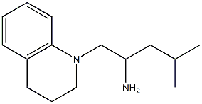 4-methyl-1-(1,2,3,4-tetrahydroquinolin-1-yl)pentan-2-amine Struktur