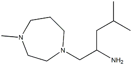 4-methyl-1-(4-methyl-1,4-diazepan-1-yl)pentan-2-amine Struktur