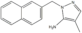 4-methyl-1-(naphthalen-2-ylmethyl)-1H-pyrazol-5-amine Struktur