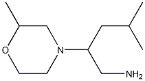 4-methyl-2-(2-methylmorpholin-4-yl)pentan-1-amine Struktur