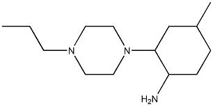 4-methyl-2-(4-propylpiperazin-1-yl)cyclohexanamine Struktur