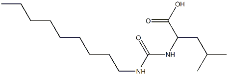 4-methyl-2-[(nonylcarbamoyl)amino]pentanoic acid Struktur