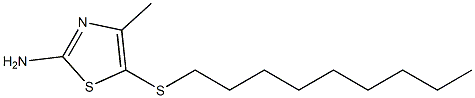 4-methyl-5-(nonylsulfanyl)-1,3-thiazol-2-amine Struktur