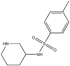 4-methyl-N-(piperidin-3-yl)benzene-1-sulfonamide Struktur