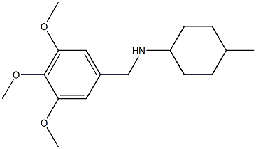 4-methyl-N-[(3,4,5-trimethoxyphenyl)methyl]cyclohexan-1-amine Struktur