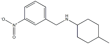 4-methyl-N-[(3-nitrophenyl)methyl]cyclohexan-1-amine Struktur