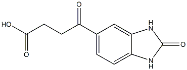 4-oxo-4-(2-oxo-2,3-dihydro-1H-1,3-benzodiazol-5-yl)butanoic acid Struktur