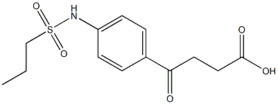 4-oxo-4-[4-(propane-1-sulfonamido)phenyl]butanoic acid Struktur