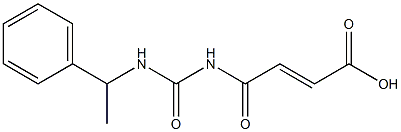 4-oxo-4-{[(1-phenylethyl)carbamoyl]amino}but-2-enoic acid Struktur