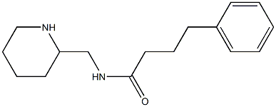 4-phenyl-N-(piperidin-2-ylmethyl)butanamide Struktur