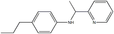 4-propyl-N-[1-(pyridin-2-yl)ethyl]aniline Struktur