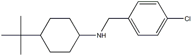 4-tert-butyl-N-[(4-chlorophenyl)methyl]cyclohexan-1-amine Struktur