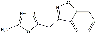 5-(1,2-benzoxazol-3-ylmethyl)-1,3,4-oxadiazol-2-amine Struktur